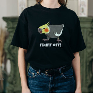Lustiger wütender normaler grauer Nymphensittich F T-Shirt
