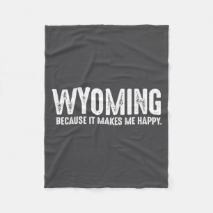 Lustiger Wyoming-Zitat Stolz US-Bundesstaat Einwoh Fleecedecke