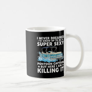 Lustiger Y Pontoon Kapitän Männer Frauen Motorboot Kaffeetasse