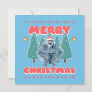 Lustiger Yeti - Frohe Weihnachten