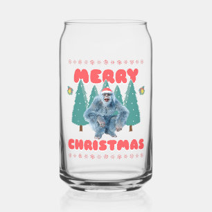 Lustiger Yeti - Frohe Weihnachten Dosenglas