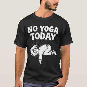 Lustiger Yoga-Faule-Mädchen-Fitness-Humor Sarkasti T-Shirt