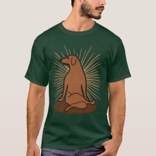 Lustiger Yoga-Hund, Hundemeditation Geschenk retro T-Shirt