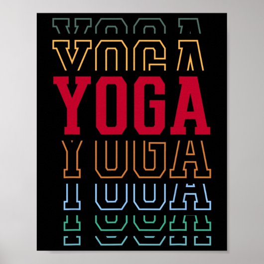 Lustiger Yoga-Layer-Text Instructor Coach _1 Poster (Vorne)