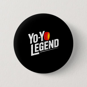 Lustiger Yoyo-Spieler Legende Yo-Yo-Darsteller  Button