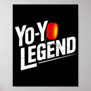 Lustiger Yoyo-Spieler Legende Yo-yo-Darsteller Poster