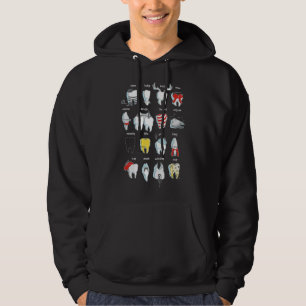 Lustiger Zahn Zahnarzt Zähne Zahnmedizin Hoodie