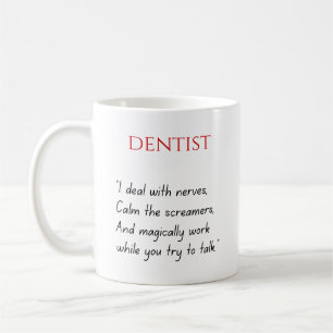 Lustiger Zahnarzt-Becher Kaffeetasse