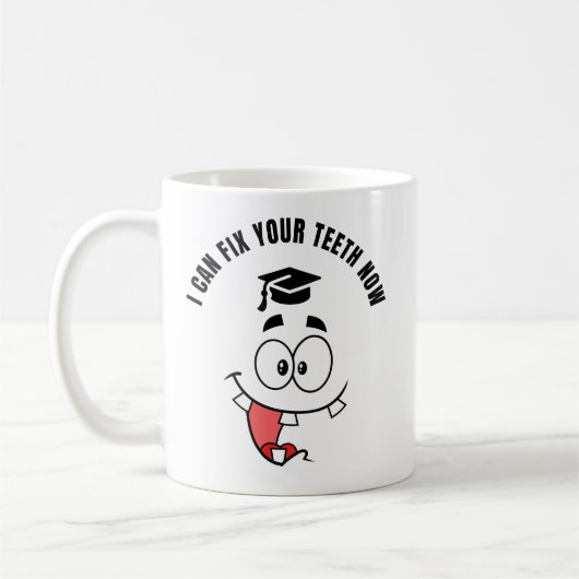 LUSTIGER ZAHNARZT-BECHER KAFFEETASSE (Links)