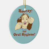 Lustiger Zahnarzt Keramik Ornament (Rechts)