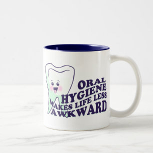 Lustiger Zahnarzthelfer Zweifarbige Tasse