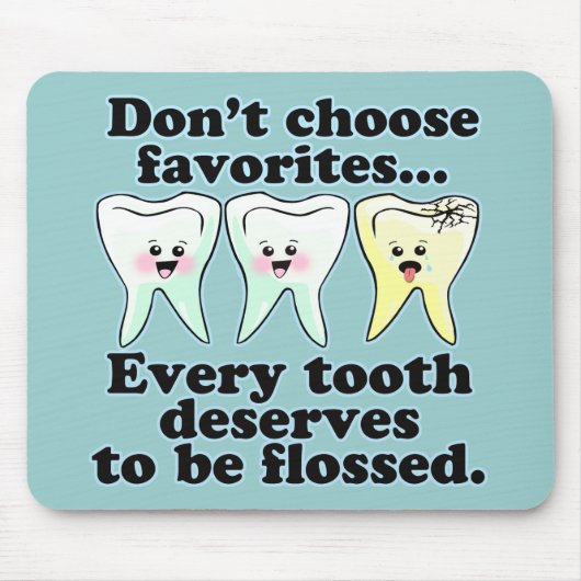 Lustiger zahnmedizinischer Spaß Mousepad (Vorne)