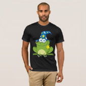 Lustiger Zauberer-Frosch T-Shirt (Vorne ganz)