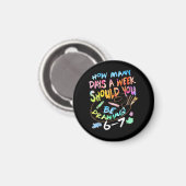 Lustiger Zeichen Sketch Künstler Magnet (Vorderseite/Rückseite)