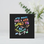 Lustiger Zeichen Sketchkünstler  (Stehend Vorderseite)