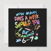 Lustiger Zeichen Sketchkünstler  (Rückseite)