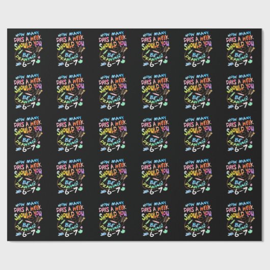 Lustiger Zeichen Sketchkünstler Geschenkpapier (Flach)