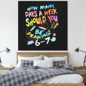 Lustiger Zeichen Sketchkünstler  Leinwanddruck (Insitu (Schlafzimmer))