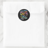 Lustiger Zeichen Sketchkünstler  Runder Aufkleber (Tasche)