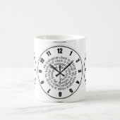 Lustiger Zeit-Uhr-Kaffee oder Tee-Tasse Kaffeetasse (Mittel)
