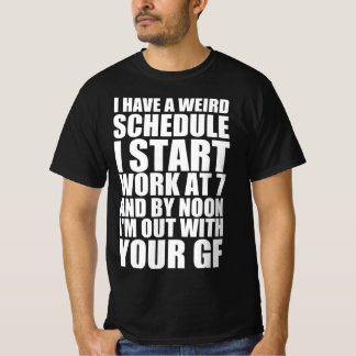 Lustiger Zeitplan-Zitat T-Shirt