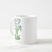 Lustiger Zen-Frosch - Bleib ruhig Kaffeetasse (Vorderseite Links)