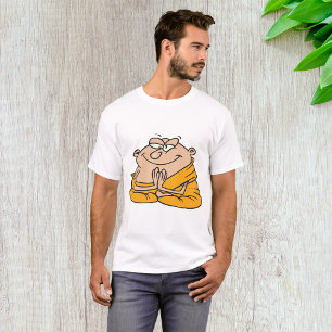 Lustiger Zen-Mönch meditierender Mann T-Shirt