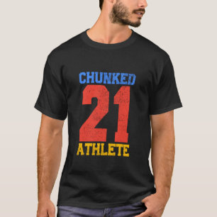 Lustiger zerstückelter Athlet 21 für millennialen  T-Shirt
