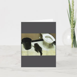 Lustiger zertrümmerter Panda betrunkener Waschbär  Karte