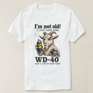 Lustiger Ziegenmechaniker-Humor Ich bin nicht alt T-Shirt