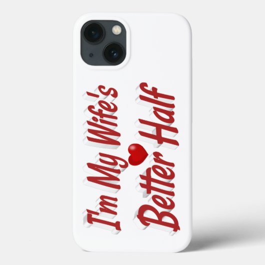Lustiger Zitat-Ehefrau roter Text Case-Mate iPhone Hülle (Rückseite)