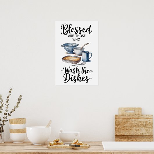 Lustiger Zitat-Küche Poster (Küche)