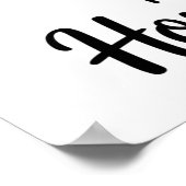 Lustiger Zitat-Küche Poster (Ecke)