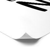 Lustiger Zitat Küche Poster (Ecke)