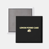 Lustiger Zitronen- Pfundkuchen Magnet (Vorderseite/Rückseite)