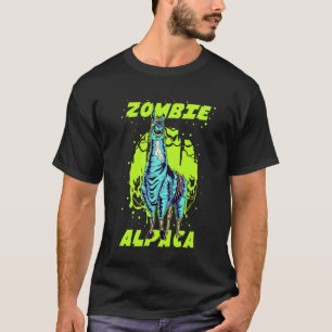 Lustiger Zombie Alpaka Lama Alpakalypse Halloween T-Shirt