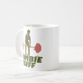 Lustiger Zombie-Büffelleder-Gewichts-Heber Kaffeetasse (Vorderseite Links)