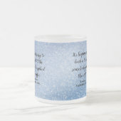 Lustiger zugespitzter Weihnachtskaffeebecher Mattglastasse (Mittel)