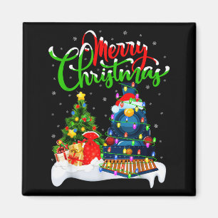 Lustiger Zugliebhaber Weihnachtsbeleuchtung Weihna Magnet