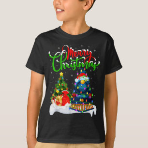 Lustiger Zugliebhaber Weihnachtsbeleuchtung Weihna T-Shirt