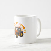 Lustiger zukünftiger Bauer in Ausbildung Traktor L Kaffeetasse (VorderseiteRechts)