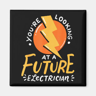 Lustiger zukünftiger Elektriker Elektroingenieur Magnet