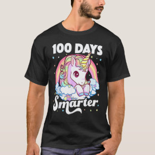 Lustiges 100 Tage Schlauer Einhorn Mädchen Lehrer T-Shirt