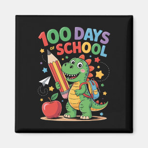 Lustiges 100-Tage-Schul-Shirt Mädchen Jungen Kind Magnet