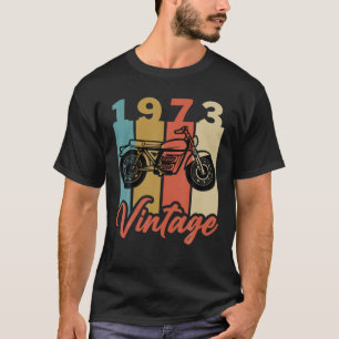 Lustiges 1973 Geburtsjahr Vintage Retro Motorrad G T-Shirt