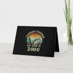 Lustiges 21. Geburtstags-Anglergeschenk für 21-Jäh Karte