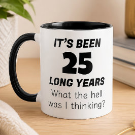 Lustiges 25. Jubiläum Tasse