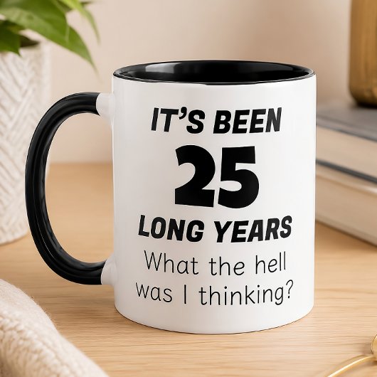 Lustiges 25. Jubiläum Tasse