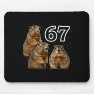 Lustiges 3 Murmeltier Heult den Mond an Parodie Mu Mousepad