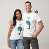 Lustiges 3D Blauwal T-Shirt (Unisex)